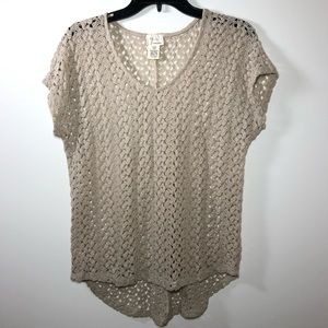 Andrea Jovine Oatmeal Colored Swimsuit Cover Up